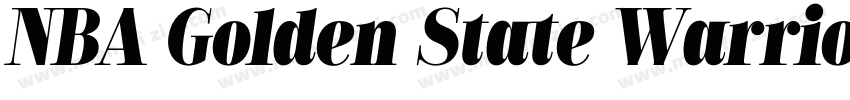 NBA Golden State Warriors Regular字体转换